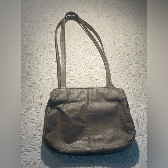 Vintage Durabuilt Vancouver Canada Grey Leather Hand Bag - Picture 2 of 16